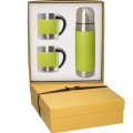 Tuscany™ Thermal Bottle And Coffee Cups Gift Set