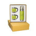 Tuscany™ Thermal Bottle And Coffee Cups Gift Set