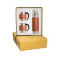 Tuscany™ Thermal Bottle And Coffee Cups Gift Set