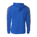 Men's Spartan Tech-Fleece Color Block Hooded Sweatshirt