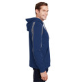 Men's Spartan Tech-Fleece Color Block Hooded Sweatshirt