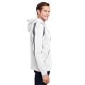 Men's Spartan Tech-Fleece Color Block Hooded Sweatshirt