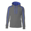 Men's Spartan Tech-Fleece Color Block Hooded Sweatshirt