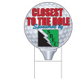 Custom Cut 4mm Coroplast™ Golf Sign with H Frame