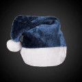 Blue Plush Santa Hat