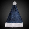 Blue Plush Santa Hat