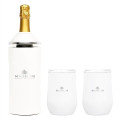 Vinglacé® Wine Bottle Insulator & 2 Glass Gift Set, Laser,