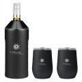 Vinglacé® Wine Bottle Insulator & 2 Glass Gift Set, Laser,