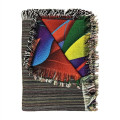 50" x 60" Woven Tapestry Fringed Blanket