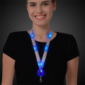 32" Light Up Glow LED Flat Lanyard