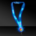 32" Light Up Glow LED Flat Lanyard