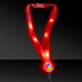 32" Light Up Glow LED Flat Lanyard