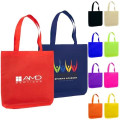 Non-Woven Gusset Tote Bag USA Decorated (14.25" x 15" x 5")