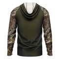 Mossy Oak® Men's. Polyester Interlock Raglan Hooded T-Shirt