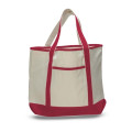 12 Oz. Large Cotton Canvas Zipper Deluxe Tote Bag