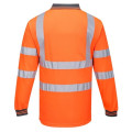 High Vis Class 3 Reflective Safety Long Sleeve Polo Shirt