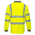 High Vis Class 3 Reflective Safety Long Sleeve Polo Shirt