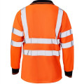 High Vis Class 3 Reflective Safety Long Sleeve Polo Shirt