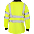 High Vis Class 3 Reflective Safety Long Sleeve Polo Shirt