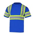 Hi Vis Reflective Two Tone Mesh Safety Work Shirt w/ Pocket