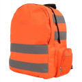 High Vis Reflective Tape Utility Safety Workwear Backpack