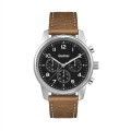 41MM METAL SILVER CASE, CHRONOGRAPH MVMT, BLACK DI...