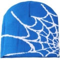 Knitted Beanie W/ Spider Web Design