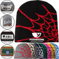Knitted Beanie W/ Spider Web Design