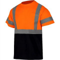 Class 3 Hi Viz Color Block Reflective Safety Pocket T-Shirt