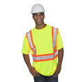 Hi Vis Reflective X-Back Class 2 Safety T-Shirt w/ Pocket