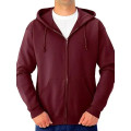 Men's Recycled Antibacterial Zipper Hoodie, Kangaroo Pocket
