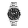 42.5 STEEL MATTE SILVER CASE, CHRONOGRAPH MVMT, BL...