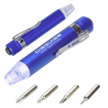 Quick-Reach 4-Bit Screwdriver Set with Light