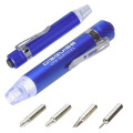 Quick-Reach 4-Bit Screwdriver Set with Light