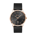 39MM STEEL ROSE GOLD CASE, 3 HAND MVMT, DTE DISPLA...