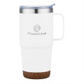 24 oz. Travel Mug with Cork Base and Handle