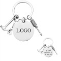 MOQ 50 Stainless Steel Gift Keychain