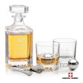 Cassidy 3pc Decanter Set & S/S Ice Balls