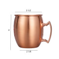 MOQ 50pcs 18oz Copper Coated Moscow Mule Mug