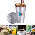 16oz Aluminum Cup Reusable Party Mugs Full Color Logo