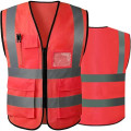 High Visibility Reflective Safety Vest With Multi Pockets