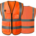 High Visibility Reflective Safety Vest With Multi Pockets