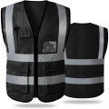 High Visibility Reflective Safety Vest With Multi Pockets
