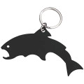 Trout Shaped Stainless Steel Bottle Opener w/ Key Ring