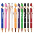 Rose Gold Soft-Touch Aluminum Pen w/ Stylus