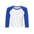 BELLA + CANVAS Women's Micro Rib Three-Quarter Raglan Sle...