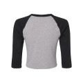 BELLA + CANVAS Women's Micro Rib Three-Quarter Raglan Sle...