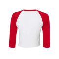 BELLA + CANVAS Women's Micro Rib Three-Quarter Raglan Sle...