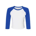 BELLA + CANVAS Women's Micro Rib Three-Quarter Raglan Sle...