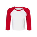 BELLA + CANVAS Women's Micro Rib Three-Quarter Raglan Sle...
